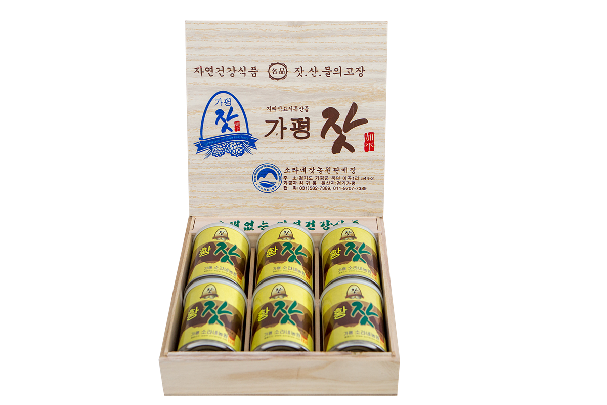 오동나무캔잣세트 140g*6 (2024황잣)